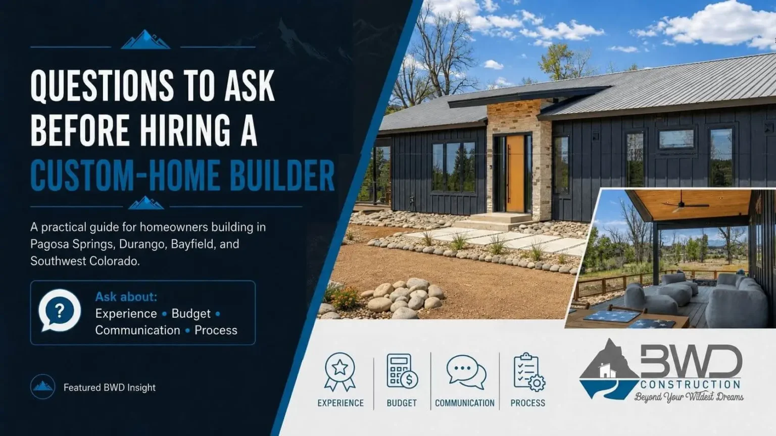 Questions to Ask Before Hiring a Custom-Home Builder