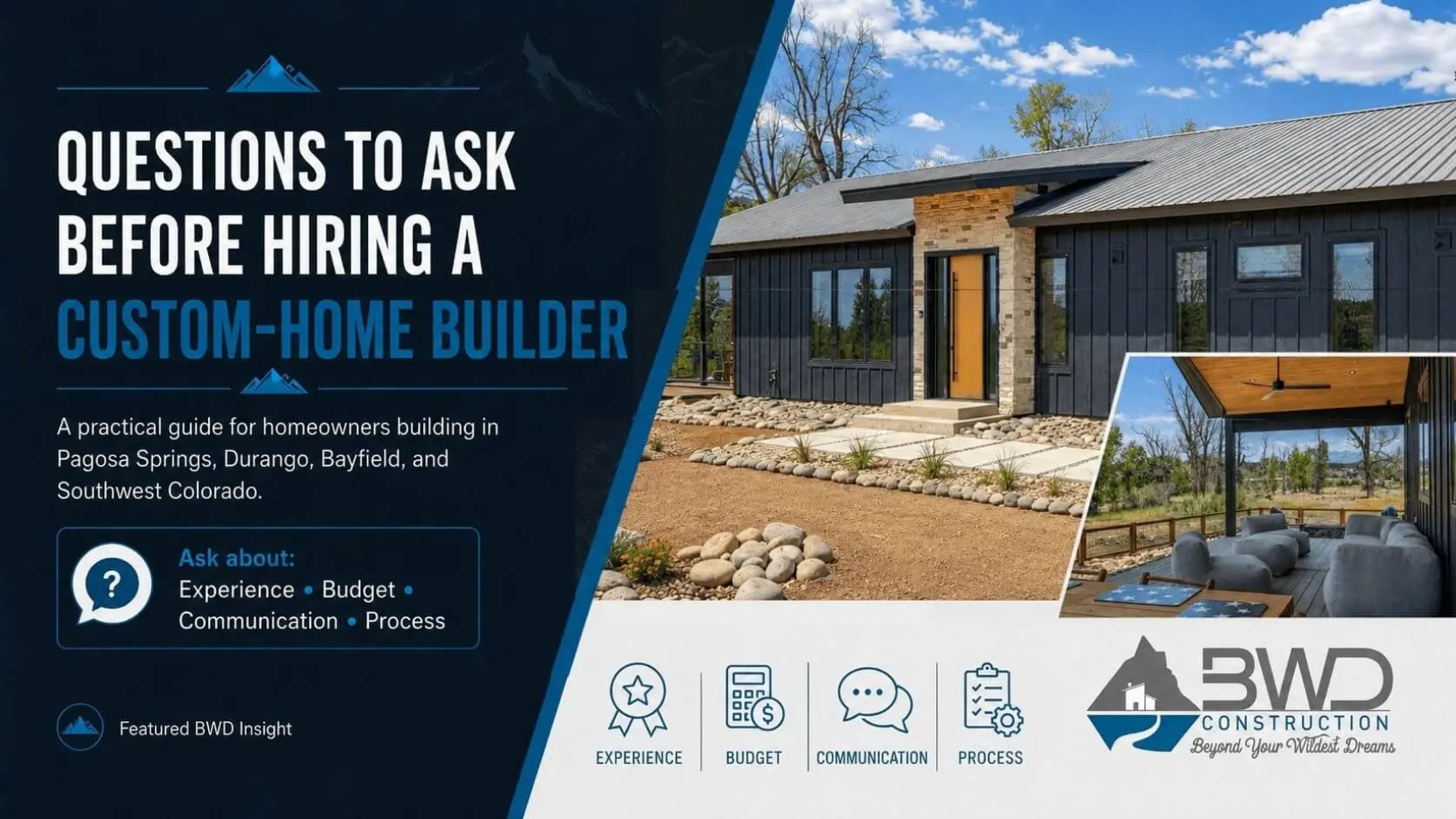Questions to Ask Before Hiring a Custom-Home Builder