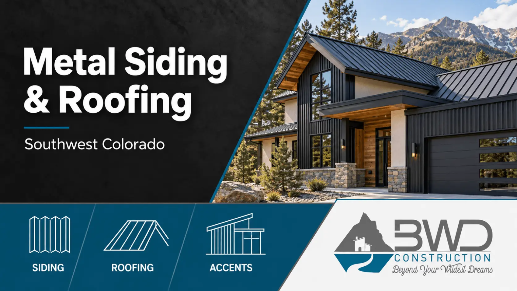 Metal Siding and Roofing for Custom Homes in Southwest Colorado