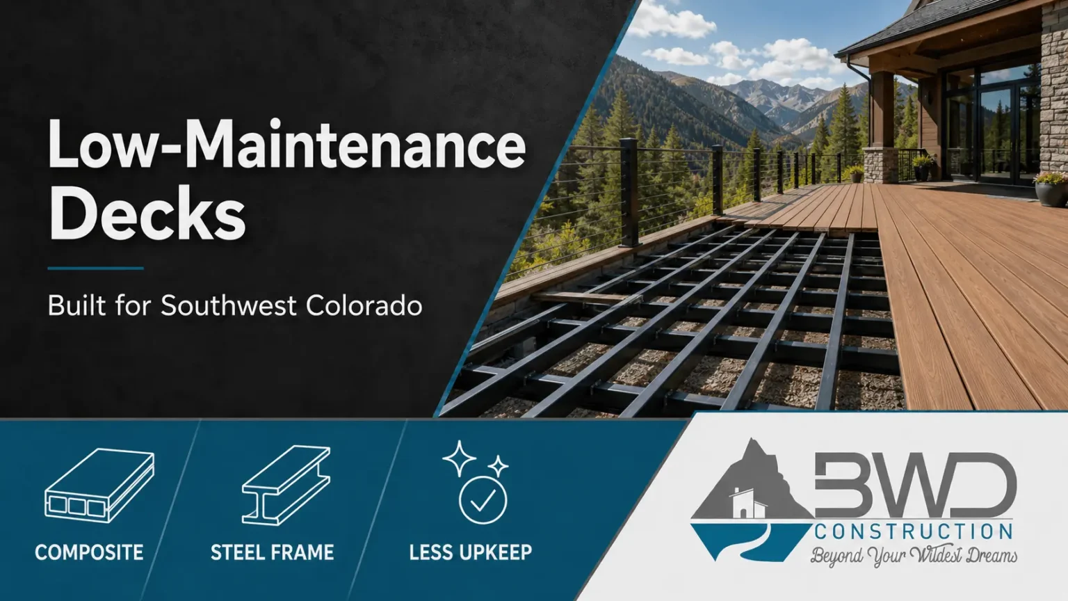 How to Build a Low-Maintenance Deck in Southwest Colorado